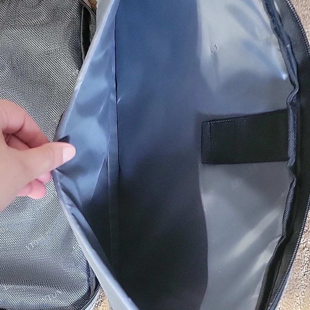 Vtonet Gray And Black Travel Laptop Briefcase - Shoulder Bag